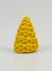 Vela cónica de cera de abeja 100% natural - 5 cm