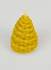 Vela cónica de cera de abeja 100% natural - 5 cm
