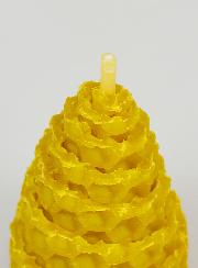 Vela cónica de cera de abeja 100% natural - 5 cm