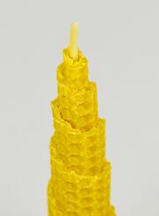 Vela cónica de cera de abeja 100% natural - 15 cm