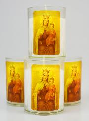 4 velones de Nuestra Señora del Monte Carmelo