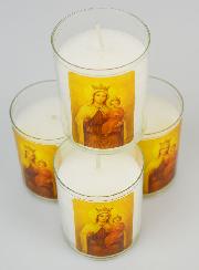 4 velones de Nuestra Señora del Monte Carmelo