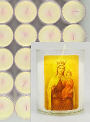 48 velones de Nuestra Señora del Monte Carmelo