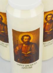 3 velas de novena a Santiago Apóstol
