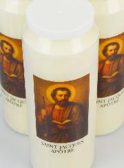 6 velas de novena a Santiago Apóstol