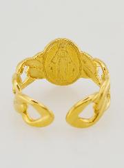 Anillo religioso de la Virgen Milagrosa - Ajustable