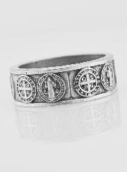 Anillo religioso de San Benito - Talla 65