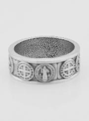 Anillo religioso de San Benito - Talla 65