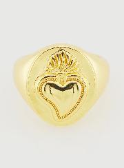 Anillo Ex Voto en latón dorado ajustable