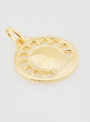 Medalla de la Virgen María calada y chapada en oro - 20 mm