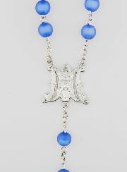 Rosario con Medalla Milagrosa y Cuentas Azules