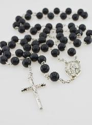 Rosario de la Medalla Milagrosa con Cuentas Negras