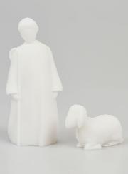 Nacimiento de Navidad en Alabastro - Pastor y Oveja 9 cm