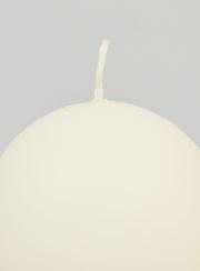 Vela esférica decorativa de 80 mm - Marfil