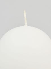 Vela esférica decorativa de 80 mm - Blanca
