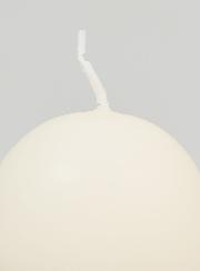 Vela esférica decorativa de 60 mm - Marfil