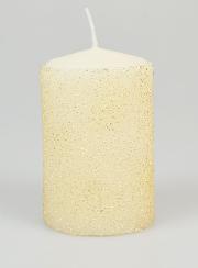 Vela decorativa de lujo - Marfil y oro