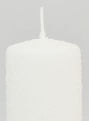 Vela navideña efecto nieve - 10 cm