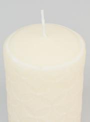 Vela decorativa efecto cerámica - Marfil
