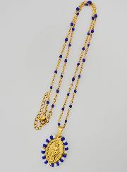 Medalla Milagrosa Marinera y Cadena con Perlas