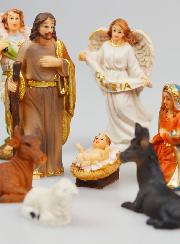 Belén navideño con 11 figuras - 8 cm