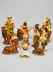 Belén navideño con 11 figuras - 7 cm