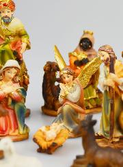 Belén navideño con 11 figuras - 7 cm