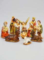 Belén navideño con 11 figuras -  5 cm