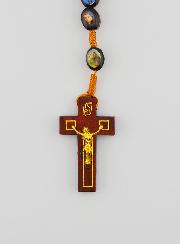 Rosario de madera de la Virgen Milagrosa - 60 cm