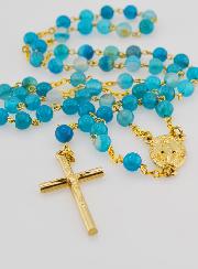 Rosario de la Medalla Milagrosa en Cuentas de Ágata