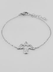 Pulsera del Espíritu Santo - Acero Inoxidable Plateado