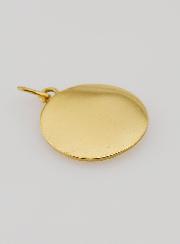 Medalla del Crisma en acero inoxidable dorado – 15 mm