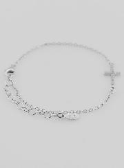 Pulsera con Cruz Religiosa - Plata de Ley