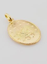 Medalla Milagrosa de Oro de 18k - 25 mm
