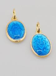 Medalla Milagrosa, plata doarada y esmalte bicolor - 17 mm