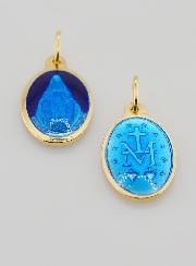 Medalla Milagrosa, plata dorada y esmalte bicolor - 17 mm