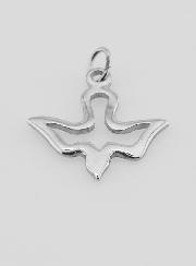 Medalla Espíritu Santo en acero inoxidable - 17mm