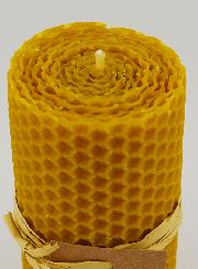 Vela de cera de abeja 100 % natural - 10 x 5 cm