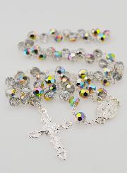 Rosario de la Medalla Milagrosa en plata de ley 925 y cristal