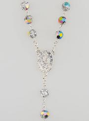 Rosario de la Medalla Milagrosa en plata de ley 925 y cristal