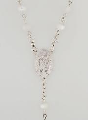 Rosario de la Medalla Milagrosa y Cuentas Blancas