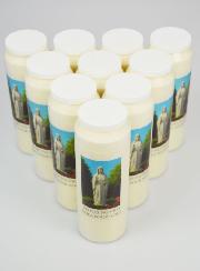 10 velas de novena a Nuestra Señora de los Pobres