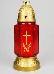 Vela de Cementerio de Vidrio - 25 cm