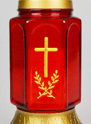 Vela de Cementerio de Vidrio - 25 cm