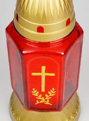 Vela de Cementerio de Vidrio - 25 cm