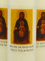 3 velas de novena a Nuestra Señora de Montserrat