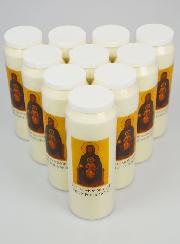 10 Velas de novena a Nuestra Señora de Montserrat