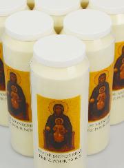 10 Velas de novena a Nuestra Señora de Montserrat