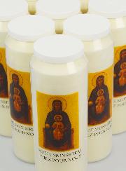 20 velas de novena a Nuestra Señora de Montserrat