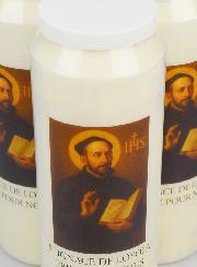3 velas de novena a San Ignacio de Loyola